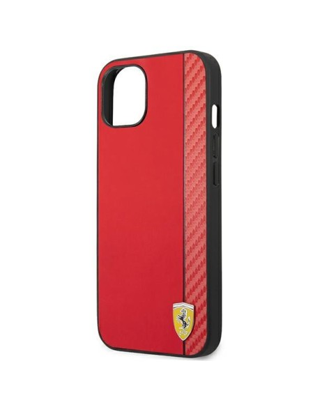 Ferrari Carbon dėklas iPhone 14 Plus - raudonas Ferrari Carbon dėklas iPhone 14 Plus - raudonas