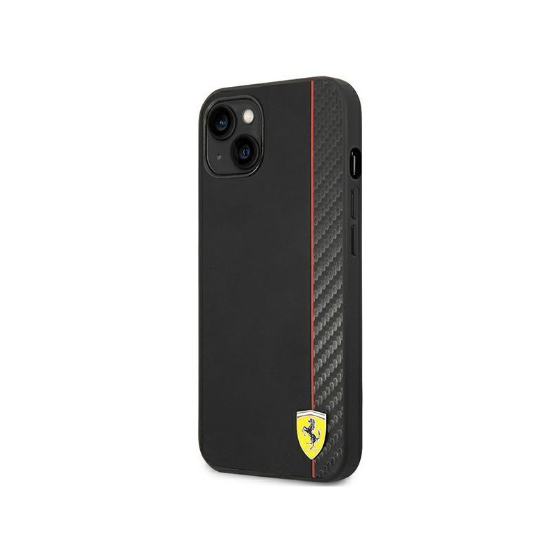 Ferrari Carbon dėklas iPhone 14 - juodas