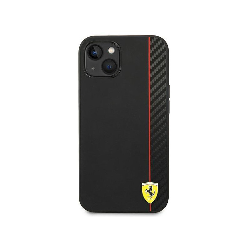 Ferrari Carbon dėklas iPhone 14 - juodas