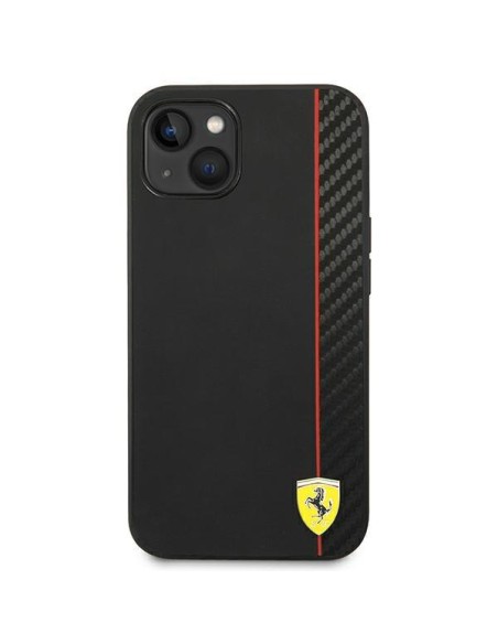 Ferrari Carbon dėklas iPhone 14 - juodas Ferrari Carbon dėklas iPhone 14 - juodas