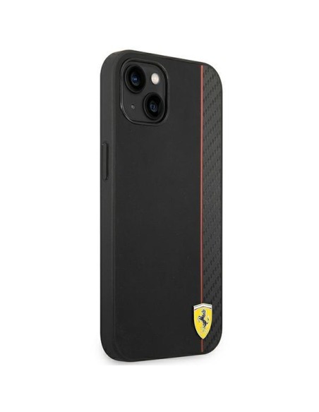 Ferrari Carbon dėklas iPhone 14 - juodas Ferrari Carbon dėklas iPhone 14 - juodas
