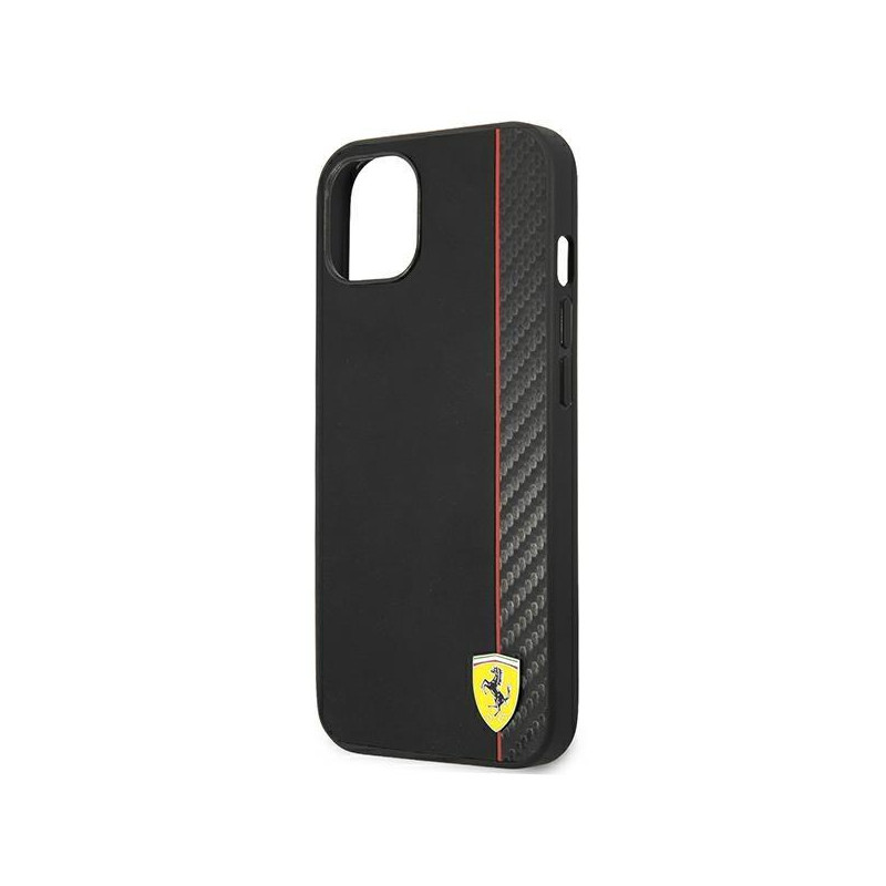Ferrari Carbon dėklas iPhone 14 - juodas