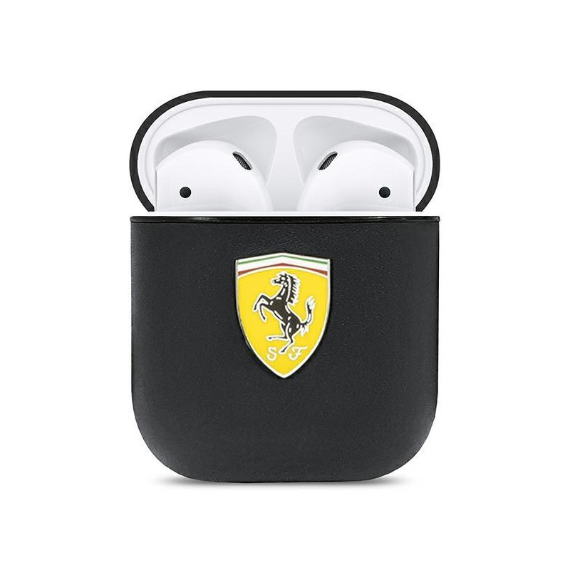 Ferrari On Track Odinis dėklas, skirtas AirPods 1/ 2 – juodas