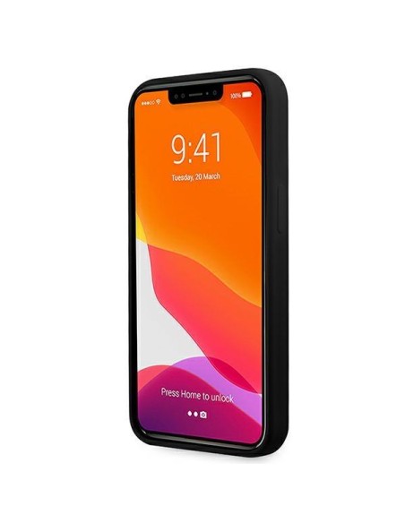 Ferrari silikoninis dėklas iPhone 13 Pro / iPhone 13 - juodas Ferrari silikoninis dėklas iPhone 13 Pro / iPhone 13 - juodas