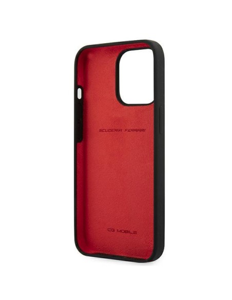 Ferrari silikoninis dėklas iPhone 13 Pro / iPhone 13 - juodas Ferrari silikoninis dėklas iPhone 13 Pro / iPhone 13 - juodas