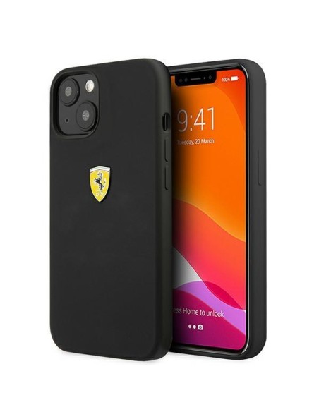 Ferrari silikoninis dėklas iPhone 13 - juodas