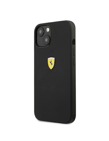 Ferrari silikoninis dėklas iPhone 13 mini - juodas Ferrari silikoninis dėklas iPhone 13 mini - juodas