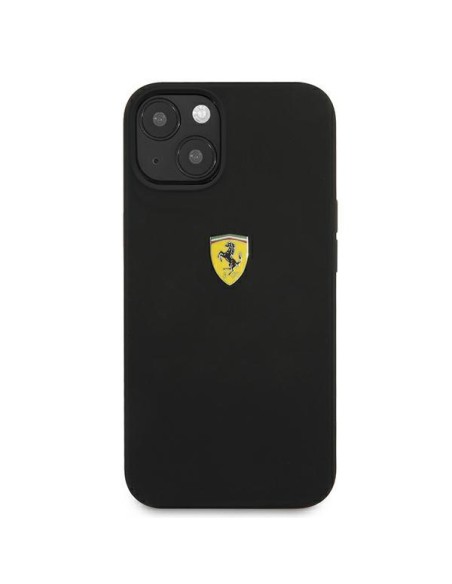 Ferrari silikoninis dėklas iPhone 13 mini - juodas Ferrari silikoninis dėklas iPhone 13 mini - juodas
