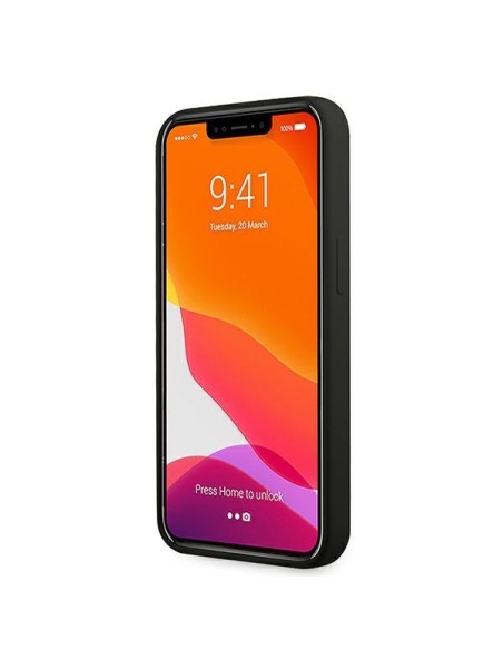 Ferrari silikoninis dėklas iPhone 13 mini - juodas Ferrari silikoninis dėklas iPhone 13 mini - juodas