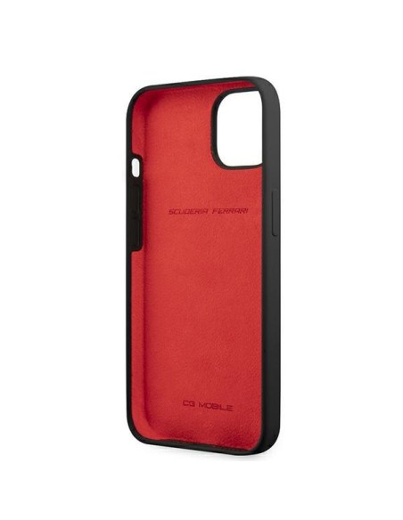 Ferrari silikoninis dėklas iPhone 13 mini - juodas Ferrari silikoninis dėklas iPhone 13 mini - juodas