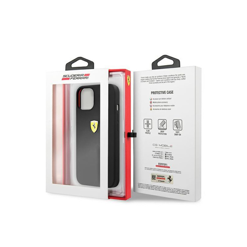 Ferrari silikoninis dėklas iPhone 13 mini - juodas