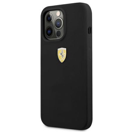Ferrari silikoninis dėklas iPhone 13 Pro Max - juodas