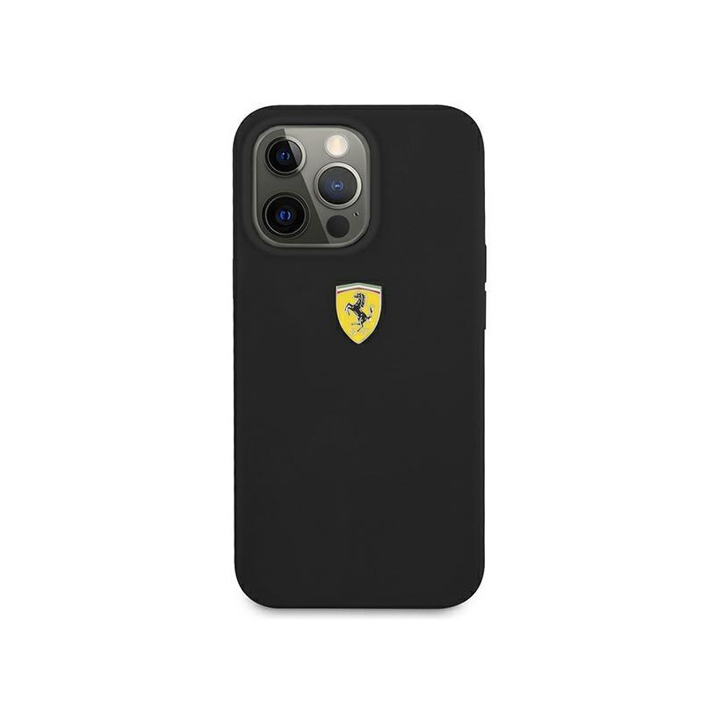 Ferrari silikoninis dėklas iPhone 13 Pro Max - juodas