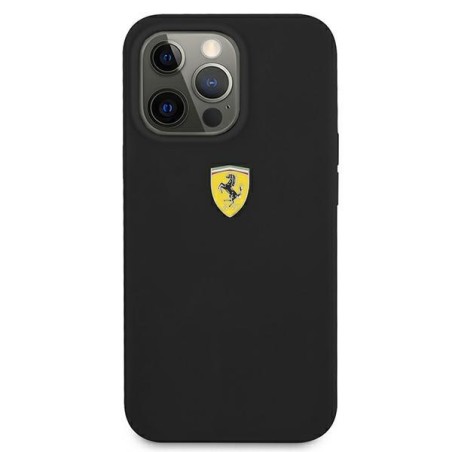 Ferrari silikoninis dėklas iPhone 13 Pro Max - juodas