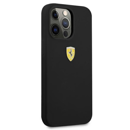 Ferrari silikoninis dėklas iPhone 13 Pro Max - juodas