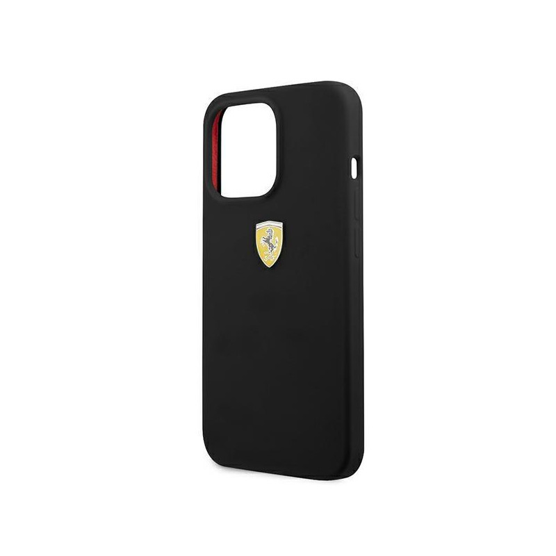 Ferrari silikoninis dėklas iPhone 13 Pro Max - juodas