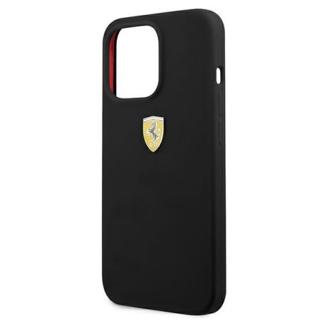 Ferrari silikoninis dėklas iPhone 13 Pro Max - juodas