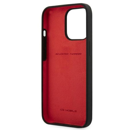 Ferrari silikoninis dėklas iPhone 13 Pro Max - juodas