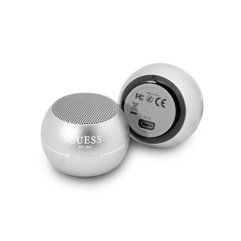 Guess mini Bluetooth garsiakalbis – pilkas Guess mini Bluetooth garsiakalbis – pilkas