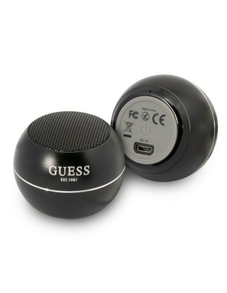 Guess mini Bluetooth garsiakalbis - juodas Guess mini Bluetooth garsiakalbis - juodas