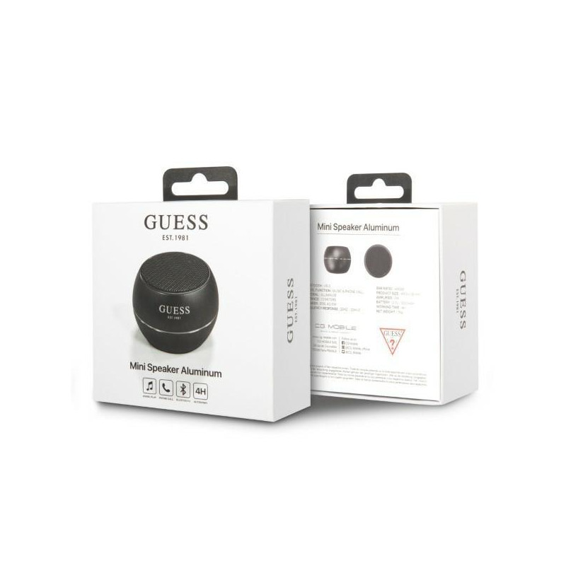 Guess mini Bluetooth garsiakalbis - juodas