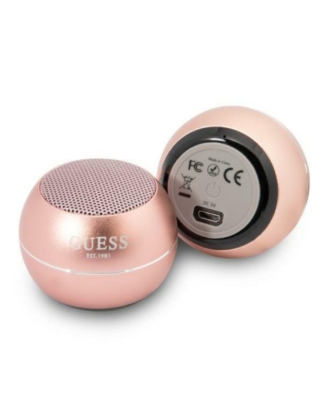 Guess mini Bluetooth garsiakalbis - rožinis Guess mini Bluetooth garsiakalbis - rožinis