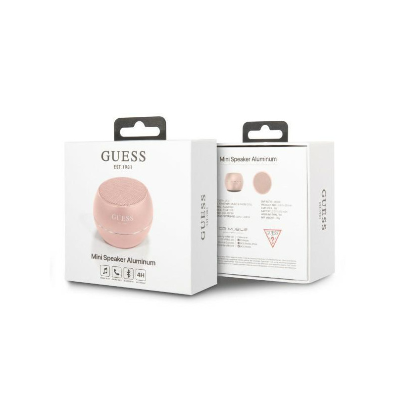 Guess mini Bluetooth garsiakalbis - rožinis
