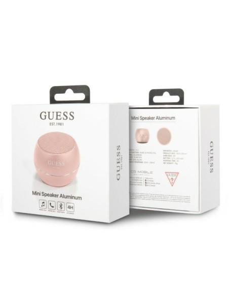 Guess mini Bluetooth garsiakalbis - rožinis Guess mini Bluetooth garsiakalbis - rožinis