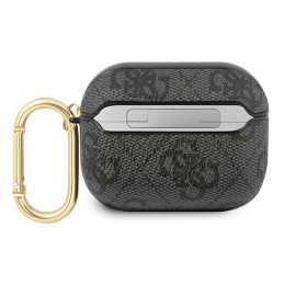 Guess 4G Script Metal Collection dėklas, skirtas AirPods Pro – pilkas