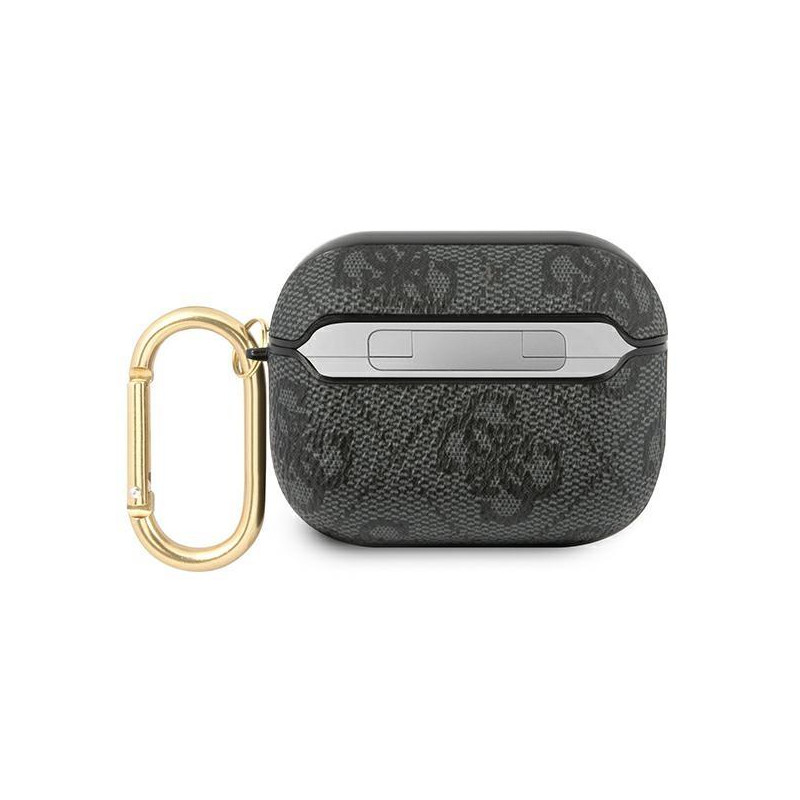 Guess 4G Script Metal Collection dėklas, skirtas AirPods Pro – pilkas