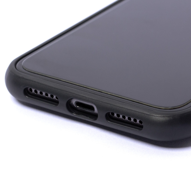 Guess 4G Big Metal Logo dėklas, skirtas iPhone 11 / Xr - pilkas