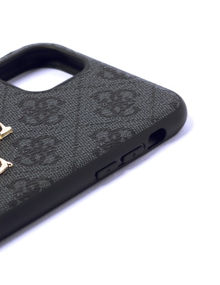 Guess 4G Big Metal Logo dėklas, skirtas iPhone 11 / Xr - pilkas