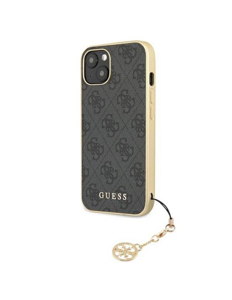 Guess 4G Charms Collection dėklas iPhone 13 - pilkas Guess 4G Charms Collection dėklas iPhone 13 - pilkas