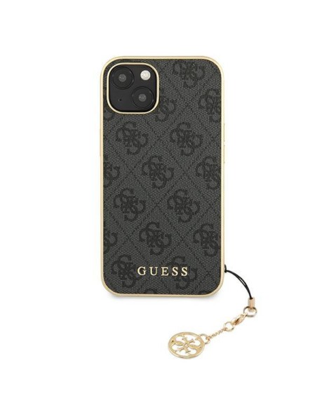 Guess 4G Charms Collection dėklas iPhone 13 - pilkas Guess 4G Charms Collection dėklas iPhone 13 - pilkas