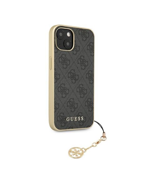 Guess 4G Charms Collection dėklas iPhone 13 - pilkas Guess 4G Charms Collection dėklas iPhone 13 - pilkas