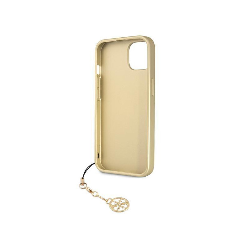 Guess 4G Charms Collection dėklas iPhone 13 - pilkas