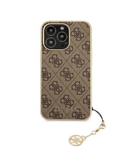 Guess 4G Charms Collection dėklas, skirtas iPhone 13 Pro Max - rudas Guess 4G Charms Collection dėklas, skirtas iPhone 13 Pro Max - rudas