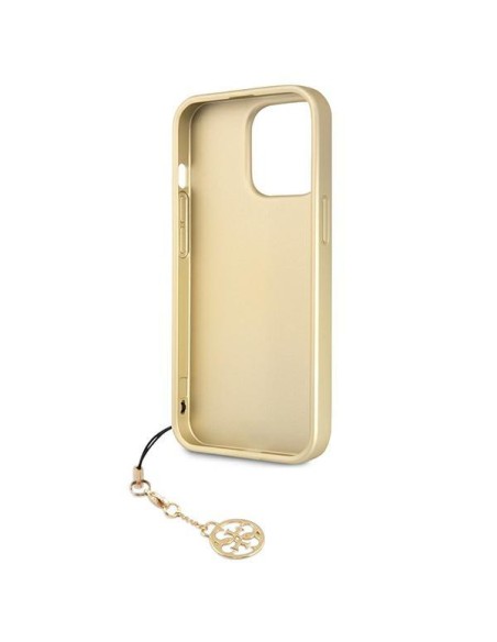 Guess 4G Charms Collection dėklas, skirtas iPhone 13 Pro Max - rudas Guess 4G Charms Collection dėklas, skirtas iPhone 13 Pro Max - rudas