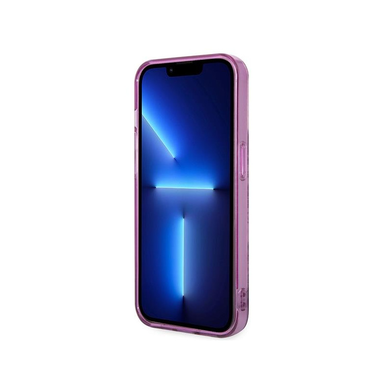 Guess Porcelain Collection dėklas, skirtas iPhone 14 Pro - fuksija