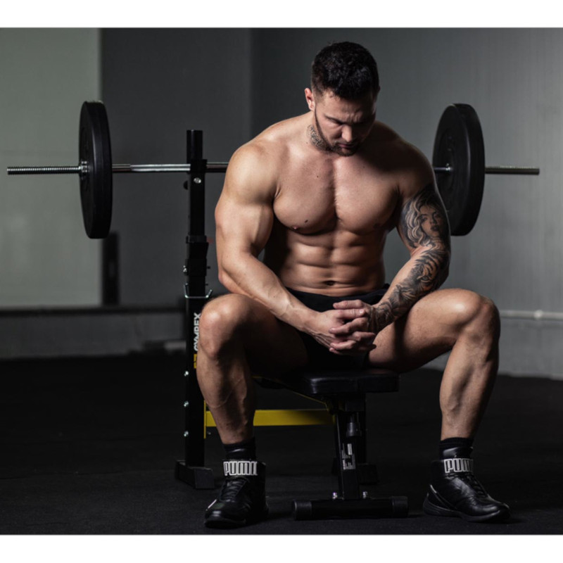 Svorio suoliukas spaudimui suoliuku, sulankstomas iki 110 kg