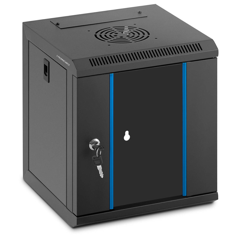 RACK serverio spintelė pakabinama 10'' 6U IP20 iki 60 kg 31x30x35 cm JUODA