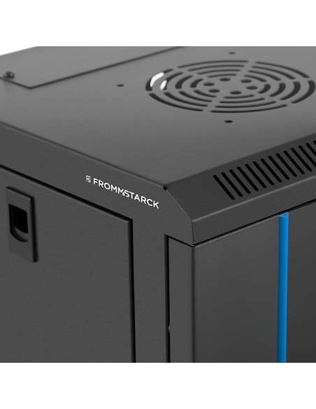 RACK serverio spintelė pakabinama 10'' 6U IP20 iki 60 kg 31x30x35 cm JUODA