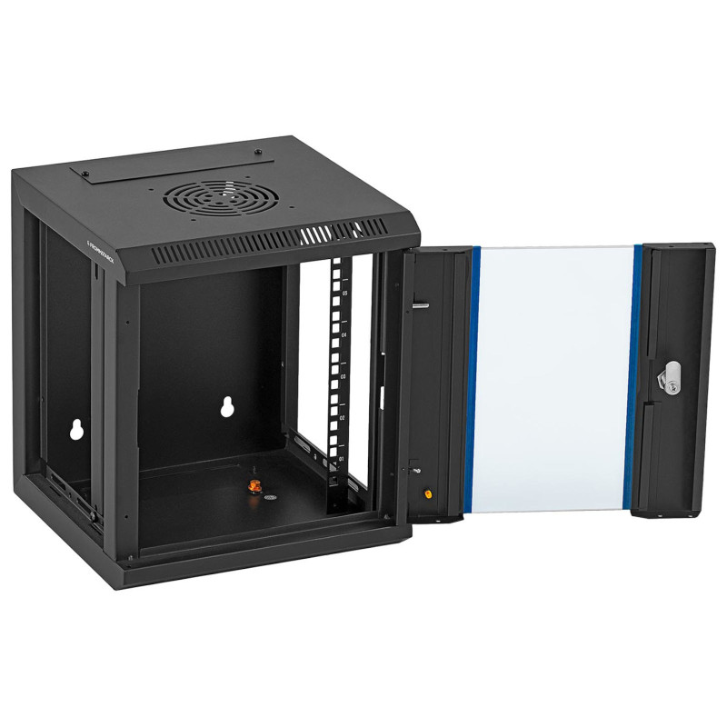 RACK serverio spintelė pakabinama 10'' 6U IP20 iki 60 kg 31x30x35 cm JUODA