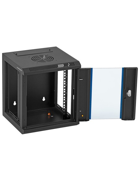 RACK serverio spintelė pakabinama 10'' 6U IP20 iki 60 kg 31x30x35 cm JUODA