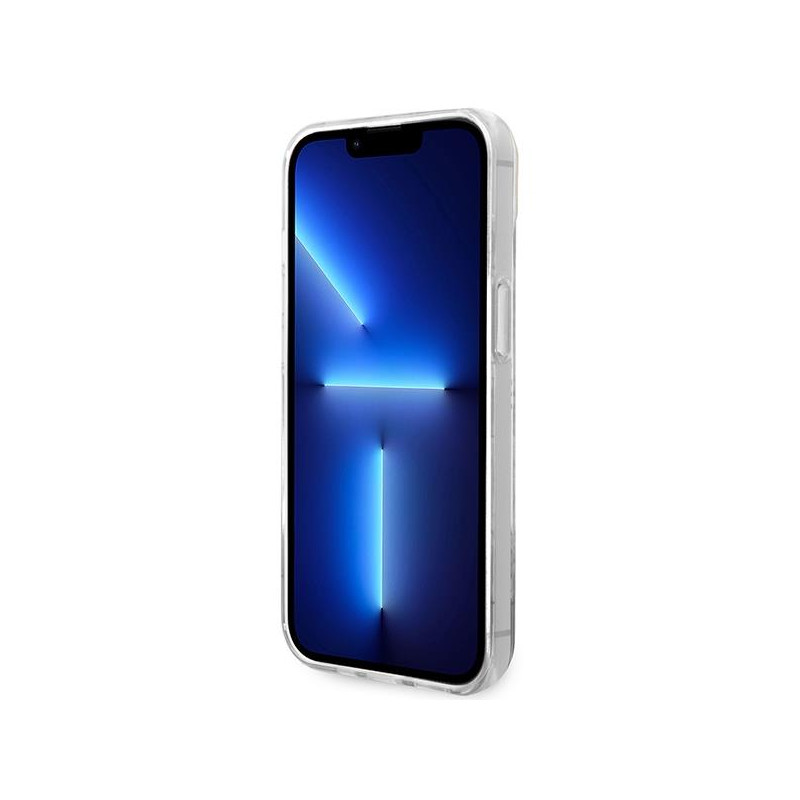 Guess 4G Pattern Script dėklas, skirtas iPhone 14 Plus – rožinis