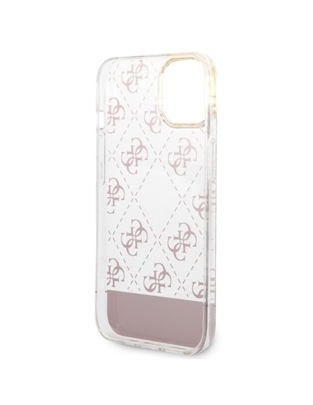 Guess 4G Pattern Script dėklas, skirtas iPhone 14 Plus – rožinis Guess 4G Pattern Script dėklas, skirtas iPhone 14 Plus – rožinis