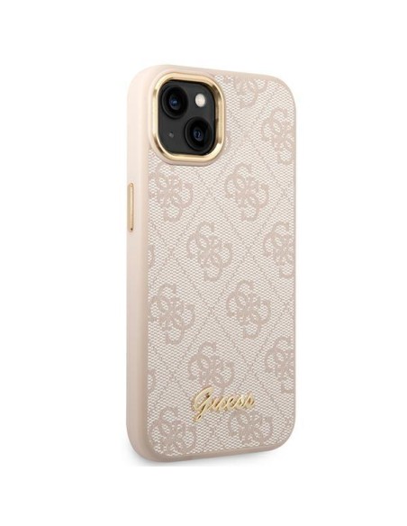 Guess 4G Vintage Gold Logo dėklas, skirtas iPhone 14 Plus - rožinis Guess 4G Vintage Gold Logo dėklas, skirtas iPhone 14 Plus - rožinis