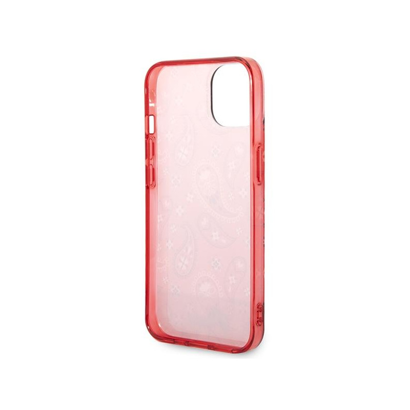 Guess Bandana Paisley dėklas iPhone 14 Plus - raudonas