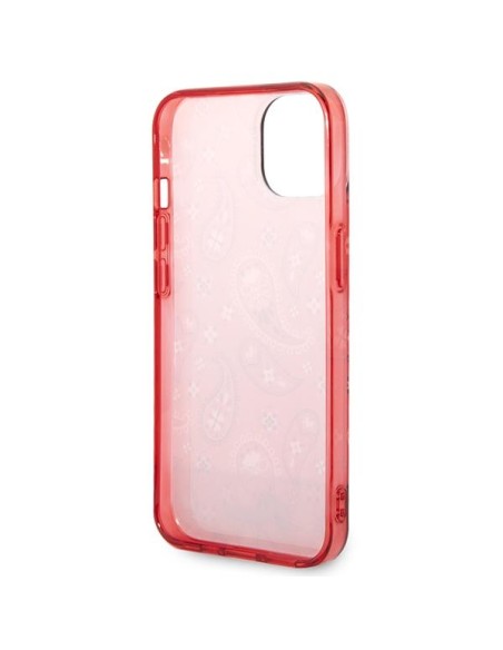 Guess Bandana Paisley dėklas iPhone 14 Plus - raudonas Guess Bandana Paisley dėklas iPhone 14 Plus - raudonas