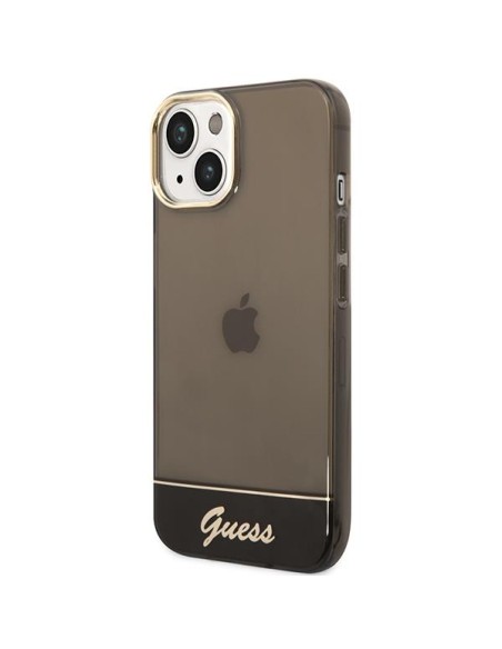 Guess Permatomas dėklas iPhone 14 Plus - juodas Guess Permatomas dėklas iPhone 14 Plus - juodas